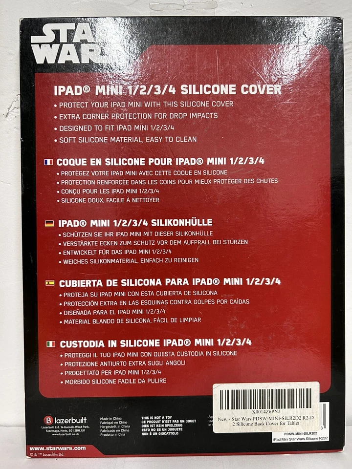 Star Wars R2D2 iPad Mini Cover Silicone Back Case Protector Kids 1/2/3/4/5 - Image 2 of 2