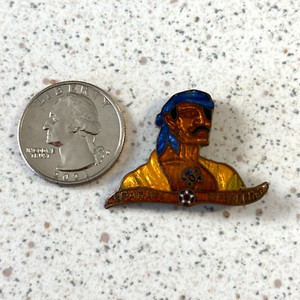 Vtg WWII Army 6th Bombardment Parati Defendere DI Crest Insignia Uniform Pin