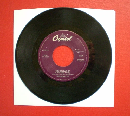 The Beatles (  BALLAD OF JOHN & YOKO )  NM  1988 CAPITOL 45 RPM LENNON McCARTNEY