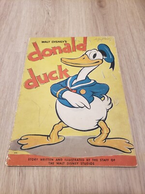 Walt Disney's DONALD DUCK 978 Whitman 1935 First Donald Duck Book