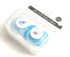SET OF 2 PACIFIER SPACE ROCKET MOON BINKY 0+ MONTHS BPA FREE GLOW IN THE DARK