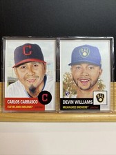 🛑👀 Topps Living Set Cards #364-365 CARLOS CARRASCO & DEVIN WILLIAMS 🔥