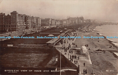 R352974 Vogelperspektive von Hove und Brighton A W Wardell Nr 22 A RP