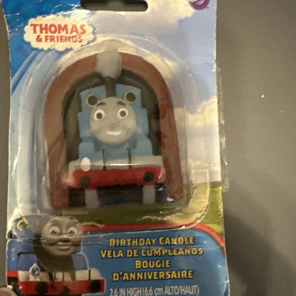 Thomas & Friends Thomas Tank Engine 2.6" in Birthday Candle Cake Topper - New! - Image 2 of 3