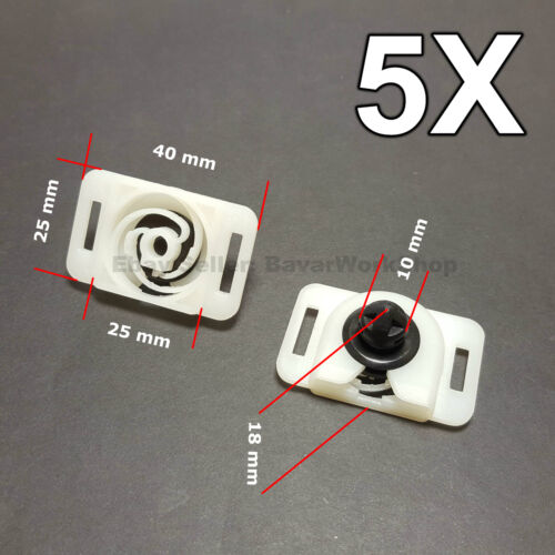 5X Door Trim Panel Retainer Clips for VW, Volkswagen - Afbeelding 1 van 3