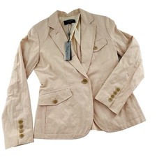 Talbots Petite Kate Fit Woman s Blazer Jacket 2P Romantically Curvey Pink New