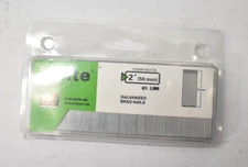 Meite 18 Gauge Brad Nails 2" Galvanized Small Finishing Woodworking 1000 Pack