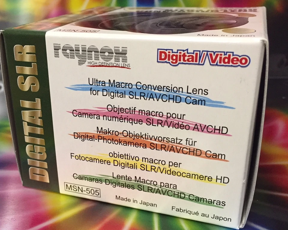 Raynox MSN-505 ULTRA Macro/Close-Up Lens +UAC3500 52mm 55mm 58mm 62mm 67mm - Image 3 of 4