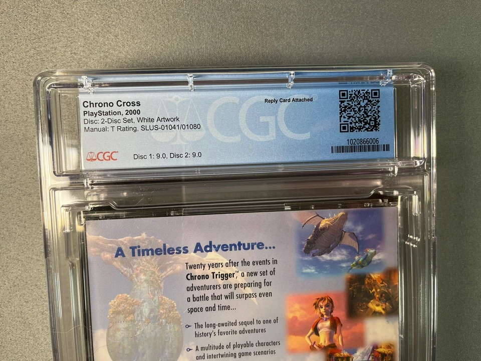 Chrono Cross PlayStation Ps1 Complete Black Label CGC 9.2 - Image 4 of 4