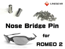 LINEGEAR Nose Bridge Pin - Polished for Oakley Romeo2 - 2 pieces [NBPIN-POL-2] 