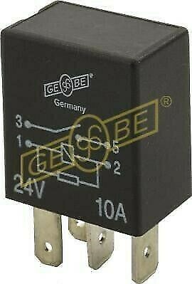 GEBE 994251 Micro Relay 4 Terminal SPST NO 24V 10A with Resistor Made in Germany