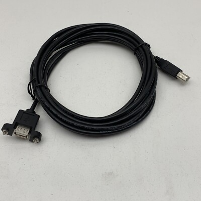 15FT) AWM 2725 VW-1 USB A Female to Type B Female Cable Cord Wire