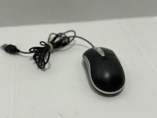 For PC/Laptop/Desktop USB 3D Optical Scroll Wheel Mouse Black Tested Works
