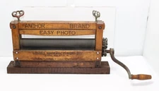 Antique Anchor Brand Easy Photo Wringer 316 Hand-crank Primitive Lovell Erie PA