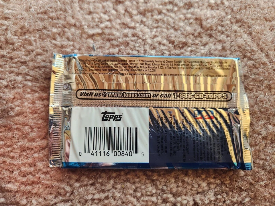 2000-01 TOPPS CHROME BASKETBALL CARD PACK POSS KOBE BRYANT AUTOS-JERSEY-ROOKIEs - Image 2 of 4