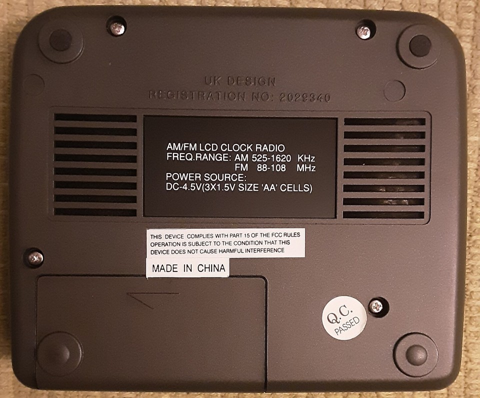 UK Design Vintage AM/FM LCD Clock (W Alarm ) Radio Table Model | eBay