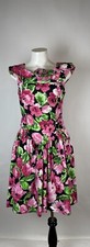 Vintage 1980s Byer Too Pink Floral Tulle Dress size 11 Fabulous 