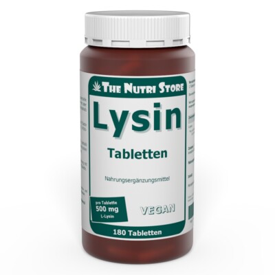 Lysin 500 mg vegan Tabletten 180 Stk. - essenzielle Aminosäure (14377286)