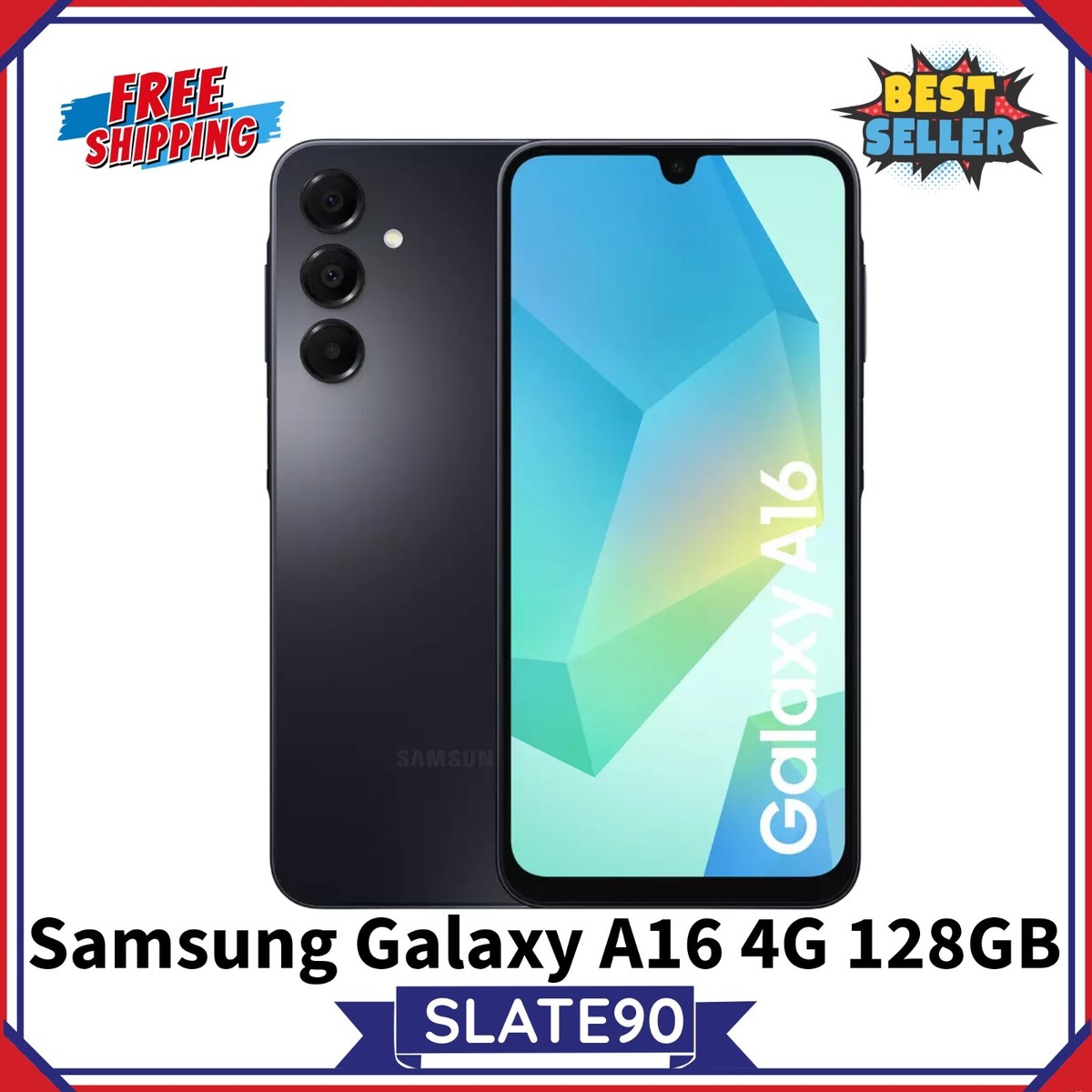 New Samsung Galaxy A16 Smartphone 128GB Unlocked 4G Dual Sim Black