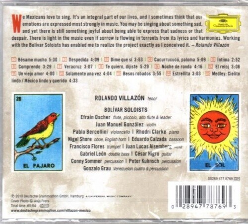 Rolando Villazon - Mexico - CD - Neu / OVP - Bild 2 von 2