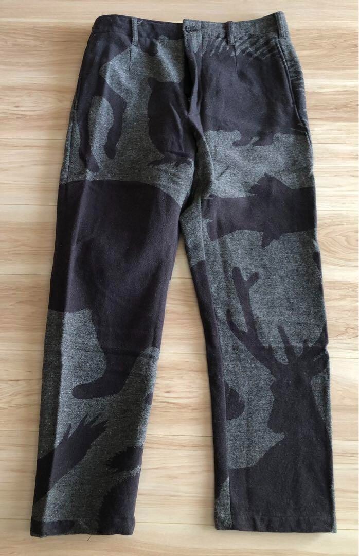 Engineered Garments Wool Rich Straight Pants Animal Pattern