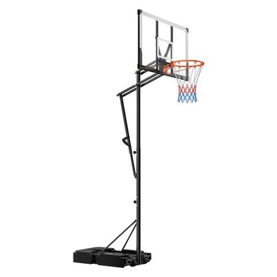 Uimoso Portable Basketball Hoop with Adjustable Height and Wheels, 5.25-10 ft