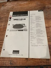 SANSUI Fully Automatic DD Turntable P-L50/L40 Service Manual