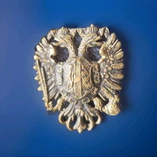 AUSTRIAN HUNGARIAN DOUBLE HEADED EAGLE ORIGINAL CAP HELMET BADGE CIRCA 1880-1918