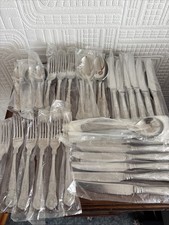 38pc Unused Stainless Steel Kings Pattern Cutlery Set