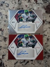 2023 SAGE High Autographs Duece Watts #A-DW3 Red + Silver Auto Tulane
