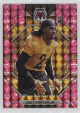 2023 Panini Mosaic Rookies Pink Camo Mosaic Prizm Joey Porter Jr #335 1q09