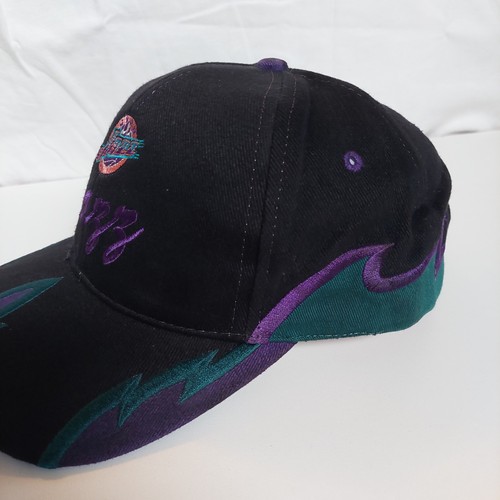Rare Vintage Drew Pearson Utah Jazz Flame NBA Basketball SnapBack hat - Picture 2 of 9