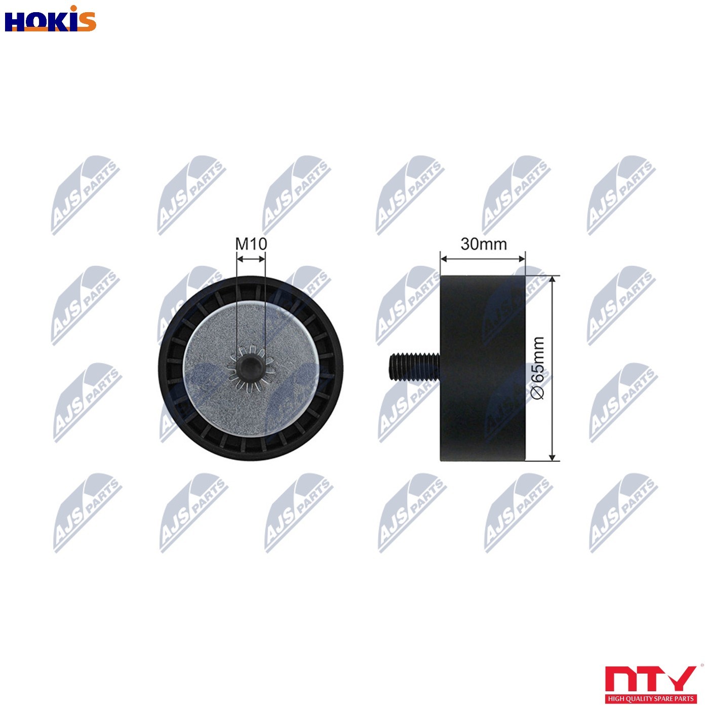 NTY RNK-BM-064 Tensioner Pulley, V-ribbed belt for BMW - Image 5