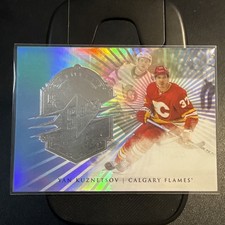 2024-25 UD SPx Finite 751/999 #F-32 Yan Kuznetsov - Calgary Flames