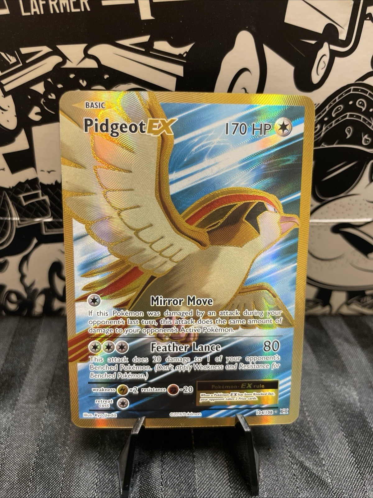 Pokémon Pidgeot EX XY Evolutions 104/108 Holo Full Art NM