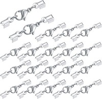 20 Stk. Edelstahl Karabiner Verschluss Lederband Schmuckherstellung Armb