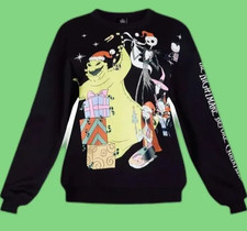 DISNEY Nightmare Before Christmas Women  s Sweatshirt CHOOSE SIZE NEW