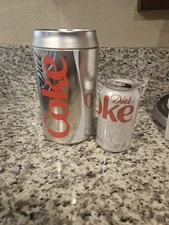 Diet Coke Tin Piggy Coin Bank Soda Pop Can w/Easy Removable Lid Money Saver! 
