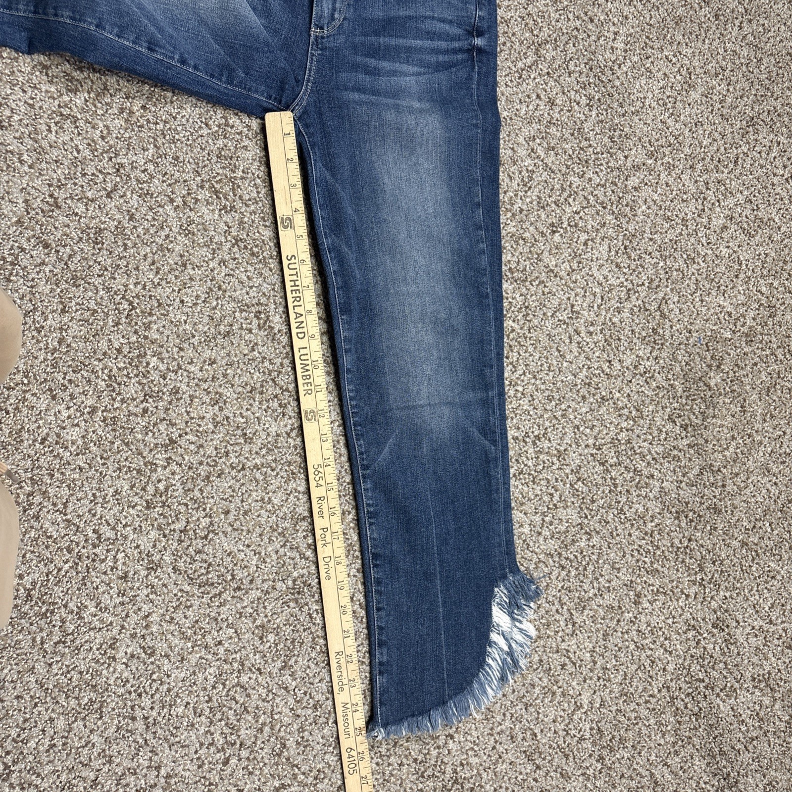 Paige Hoxton Straight Ankle Jeans Size 25 X 25 Raw Hem - View 9