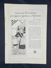 Magazine Ad - 1929 - AT&T / Bell System - Modern Kitchen
