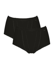 Image of Sloggi Light Control Maxi Brief 2 Pack 10037875 Womens Knickers Shaping Lingerie