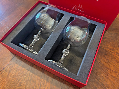 Baccarat Passion Collection Wine Glasses Set of 2 Jean-Charles Boisset signed