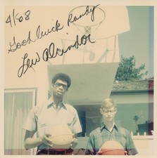 Lew Alcindor signed orginal 1968 photo UCLA JSA Letter 