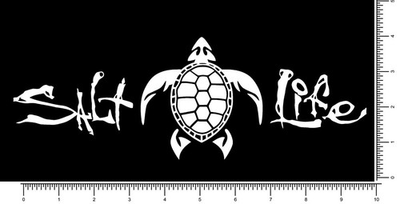#ad Salt Life Turtle Die Cut Sticker 10.25quot; Pick your color and size $21.95
