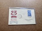 British Virgin Islands 1949 FDC +KGVI Silver Wedding #SG124 +Bi-Color Cachet