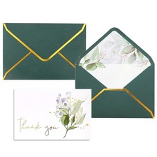 Heavy Duty Thank You Cards with Envelopes - 36 PK Gold Notes 4x6 Inches Baby ...