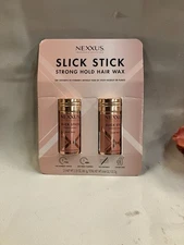 Nexxus Slick Stick Styling Aid Hair Wax Strong Hold 2.33 Oz Each - 2 Pack