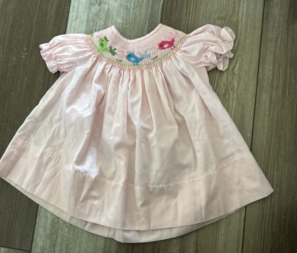 rosalina smocked birthday dress Rosalina Smocked Birthday Dress Size 18M