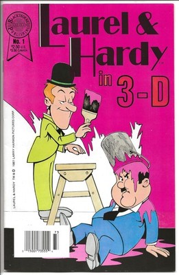 Laurel & Hardy in 3-D #1 (Blackthorne Publishing) w/glasses