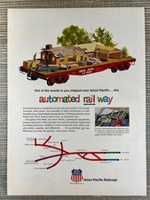 Union Pacific Railroad UP Automated Rail Way Domeliner 1964 Vintage Print Ad